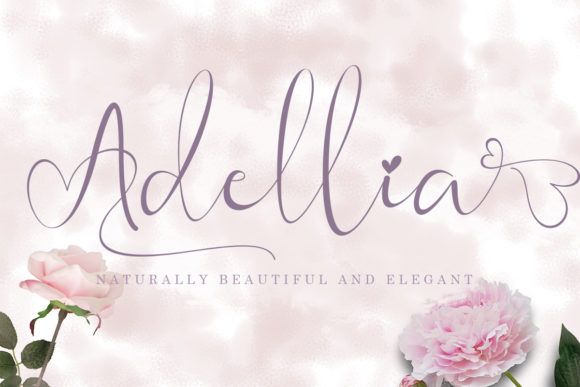 Adellia Script Handwritten Fonts for Elegant Stationery and Branding