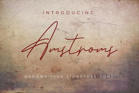 Amstroms Font: A Charming Script for Creative Makers