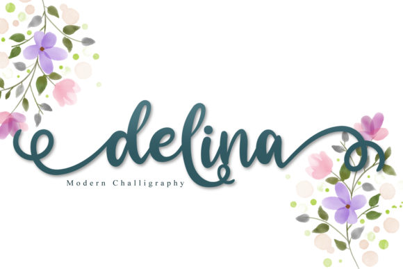 Delina Font Review: Elegant Script Handwritten Type for Crafters