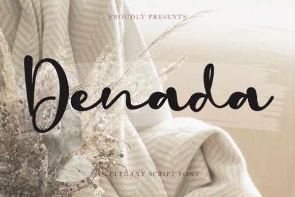 Denada Font Review: A Handwritten Script for Romantic Branding