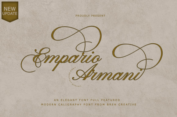Empario Armani Handwritten Font for Elegant Branding