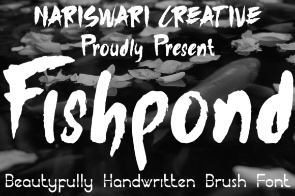 Fishpond Handwritten Font for Creative Product Design