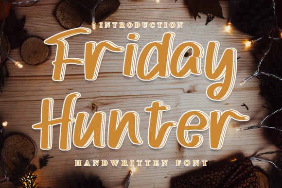 Friday Hunter: A Relaxed Script Handwritten Font for Modern Branding