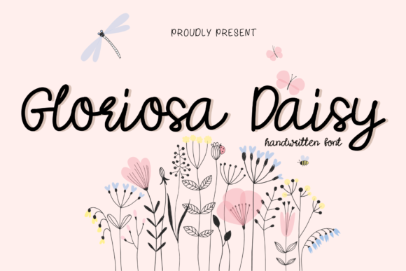 Gloriosa Daisy: A Flowing Handwritten Font for Elegant Editorial Design