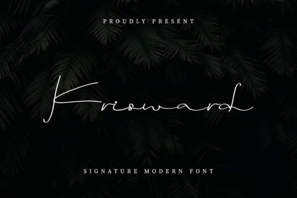 Krisward: The Relaxed Handwritten Font for Elegant Craft Projects