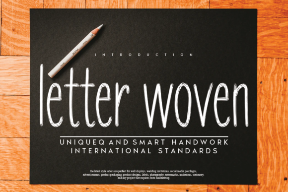 Letter Woven Font Review for Small Business Branding