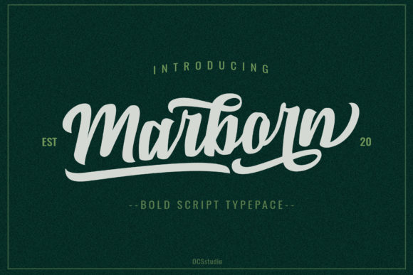 Marborn Font: A Bold, Vintage-Style Typeface for Memorable Branding