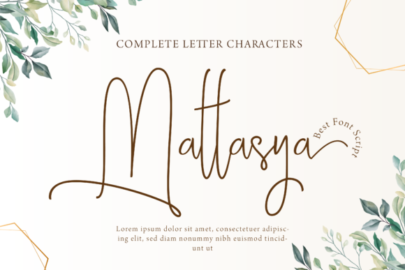Mattasya: The Elegant Script Handwritten Font for Polished Branding