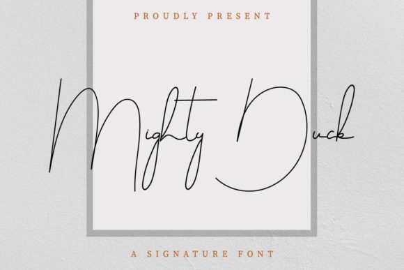 Mighty Duck: A Script Handwritten Font for Elegant Editorial Design