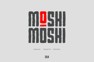 Moshi Moshi Display Typeface for Modern Craft Brands