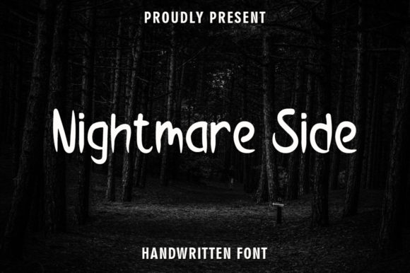 Nightmare Side Typeface for Authentic Handwritten Branding