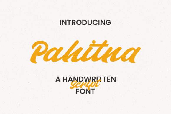 Pahitna: A Bold Handwritten Font for Editorial Branding