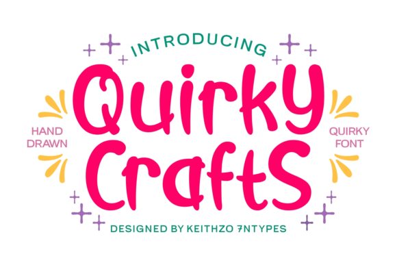 Quirky Crafts: A Playful Script Handwritten Typeface for Joyful Editorial Design