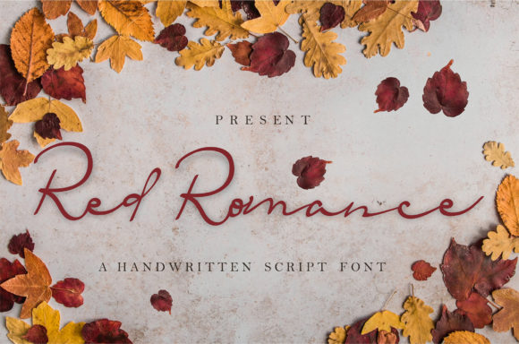 Red Romance: A Delicate Script Handwritten Font for Elegant Branding