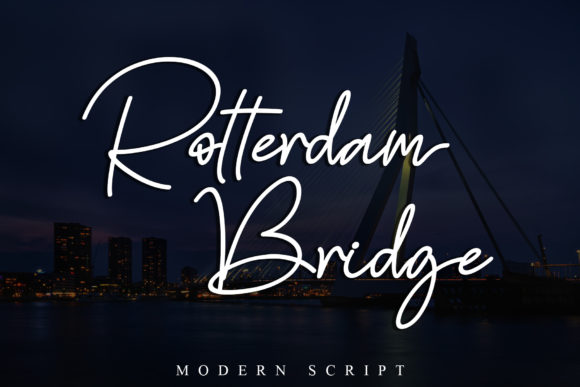 Rotterdam Bridge Typeface: Elevate Brand Visuals