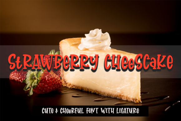 Strawberry Cheesecake: A Cute and Quirky Handwritten Font for Editorial Design