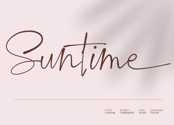 Suntime Typeface for Elegant Campaign Design
